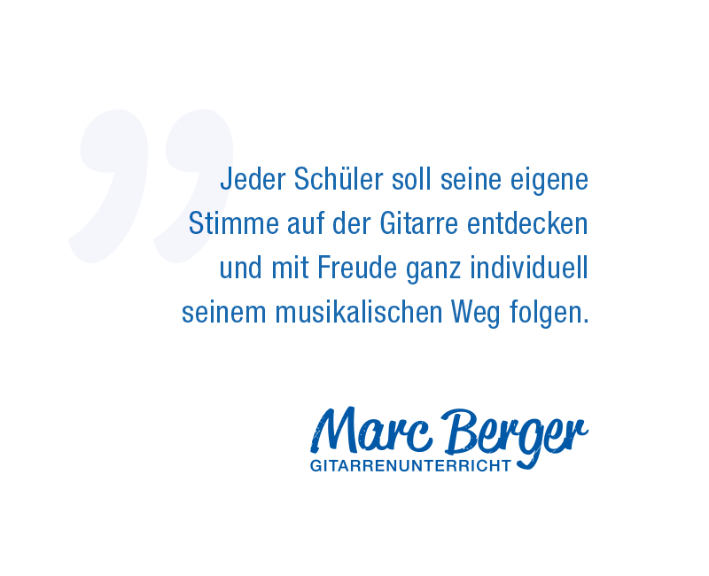 Marc Berger - Gitarrenunterricht